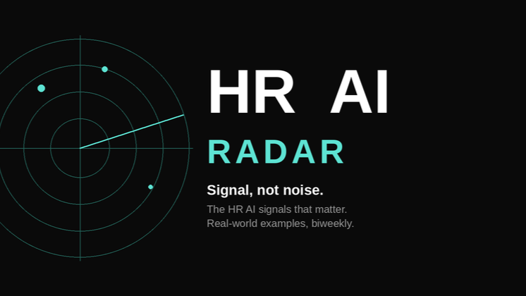 HR AI Radar newsletter