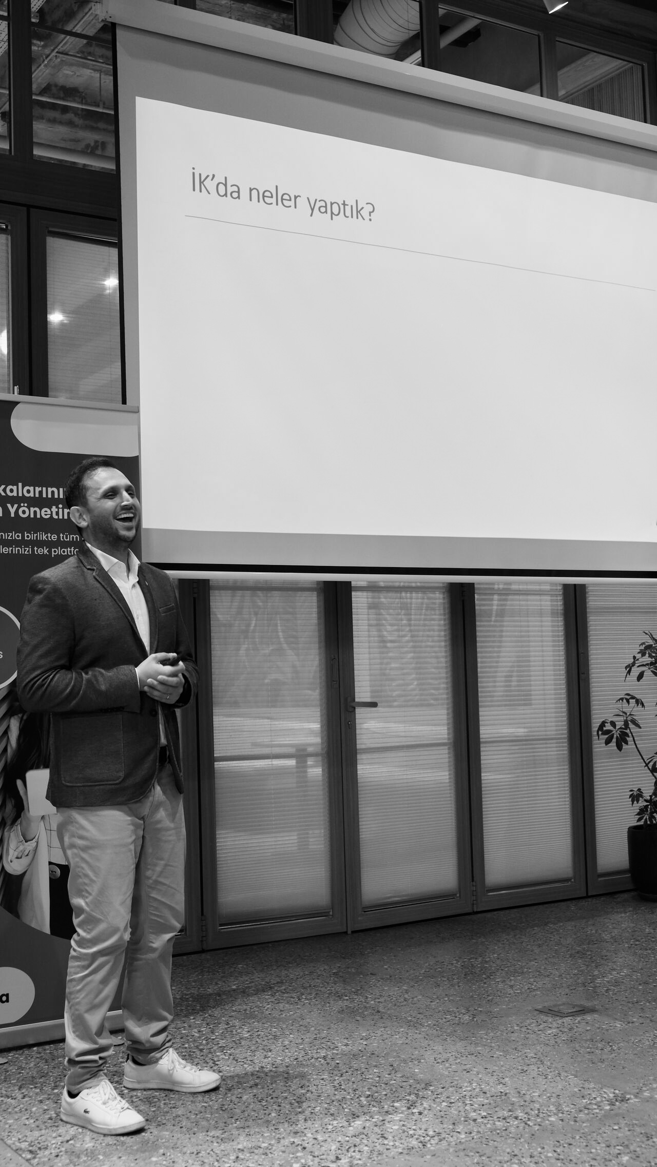 Tolga Temtek — At an HR AI session